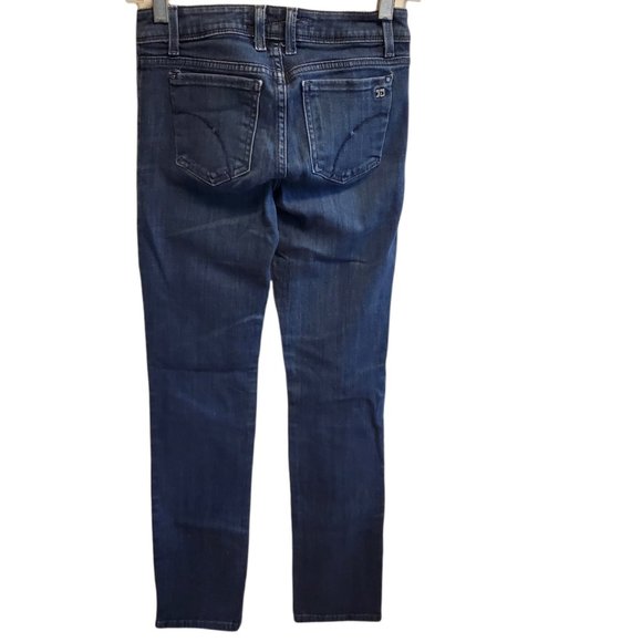 Joes Jeans Honey Straight Leg Size W25 Blue Stretch Dark Wash Mid Rise Inseam 31 - Picture 3 of 11